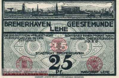 Bremerhaven, Geestemünde und Lehe - 25  Pfennig (#VAB086_3_UNC)