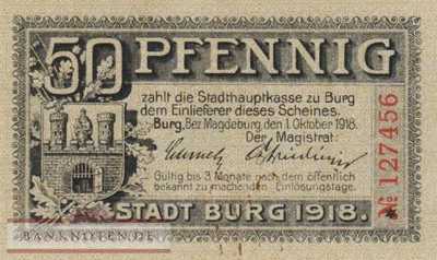 Burg bei Magdeburg - 50  Pfennig (#VAB104_2c_AU)