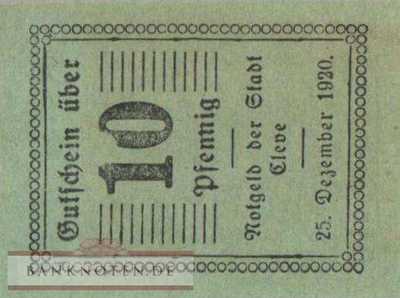 Cleve - 10  Pfennig (#VAC017_1b_AU)