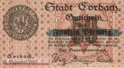 Corbach - 50  Pfennig (#VAC026_4x_UNC)