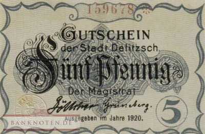 Delitzsch - 5  Pfennig (#VAD009_6a_XF)