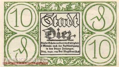 Diez - 10  Pfennig (#VAD015_7a_UNC)