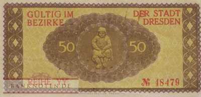 Dresden - 50  Pfennig (#VAD030_2b_XF)