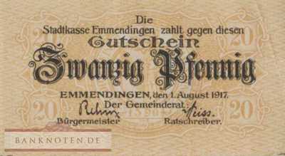 Emmendingen - 20  Pfennig (#VAE017_6i_XF)