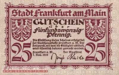 Frankfurt am Main - 25  Pfennig (#VAF016_2a_XF)