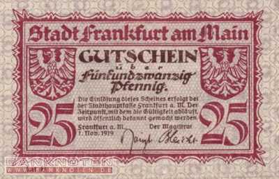 Frankfurt am Main - 25  Pfennig (#VAF016_4B_AU)