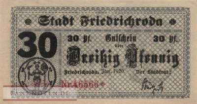 Friedrichroda - 30  Pfennig (#VAF031_5a_AU)