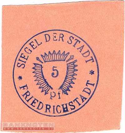 Friedrichstadt - 5  Pfennig (#VAF033_4b_UNC)