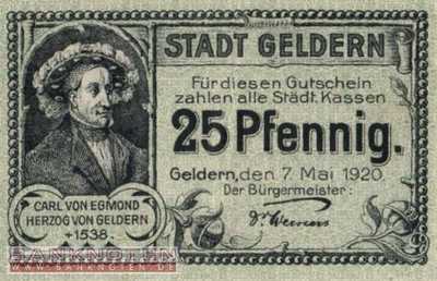 Geldern - 25  Pfennig (#VAG005_3b_XF)