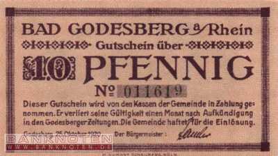 Godesberg - 10  Pfennig (#VAG022_1a_UNC)