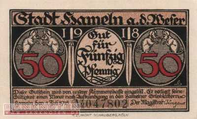 Hameln - 50  Pfennig (#VAH008_1a_UNC)