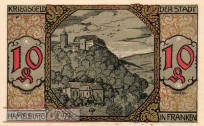 Hammelburg - 10  Pfennig (#VAH010_3a_UNC)
