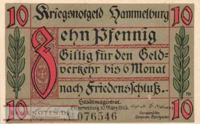 Hammelburg - 10  Pfennig (#VAH010_3a_UNC)