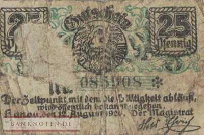 Hanau - 25  Pfennig (#VAH011_4d_G)
