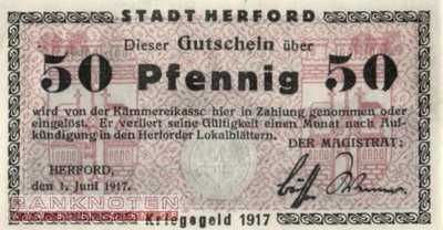Herford - 50  Pfennig (#VAH028_1d_UNC)
