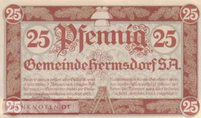 Hermsdorf - 25  Pfennig (#VAH029_3b_UNC)
