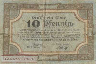 Höhscheid - 10  Pfennig (#VAH045_4x_VF)