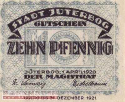 Jüterbog - 10  Pfennig (#VAJ011_5_UNC)