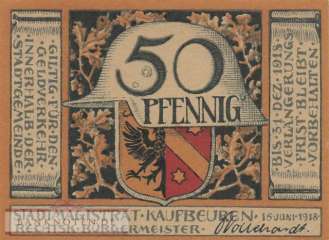 Kaufbeuren - 50  Pfennig (#VAK014_3b_UNC)