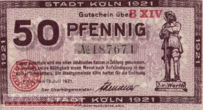 Köln - 50  Pfennig (#VAK030_16c_UNC)