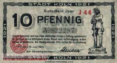 Köln - 10  Pfennig (#VAK030_19a_VF)