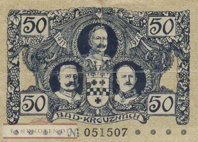Kreuznach, Bad - 50  Pfennig (#VAK052_5a_VF)