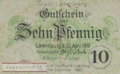 Ladenburg - 10  Pfennig (#VAL004a_VF)