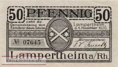 Lampertheim - 50  Pfennig (#VAL007_4_AU)