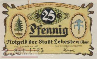 Lehesten - 25  Pfennig (#VAL029_4a_AU)