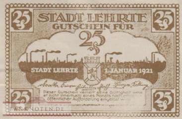 Lehrte - 25  Pfennig (#VAL030_1c_AU)