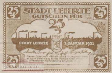 Lehrte - 25  Pfennig (#VAL030_1c_AU)