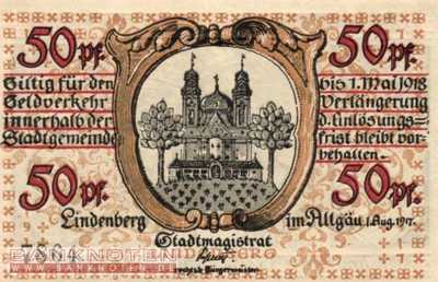 Lindenberg i. Allgäu - 50  Pfennig (#VAL047_1c-1_UNC)