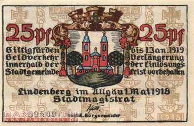 Lindenberg i. Allgäu - 25  Pfennig (#VAL047_4b_UNC)