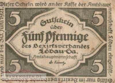 Löbau - 5  Pfennig (#VAL058_6a_VF)