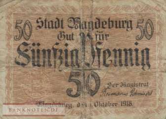 Magdeburg - 50  Pfennig (#VAM002_2b_VG)