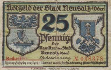 Neusalz - 25  Pfennig (#VAN024_2a_VG)