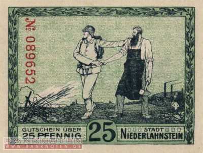 Niederlahnstein - 25  Pfennig (#VAN044_1a_UNC)