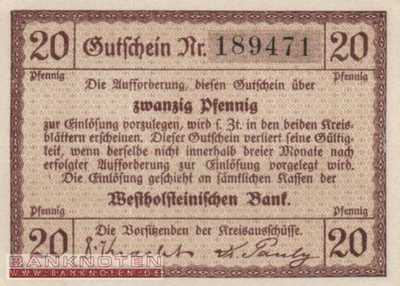 Norder- und Süderdithmarschen - 20  Pfennig (#VAN054_4a_UNC)