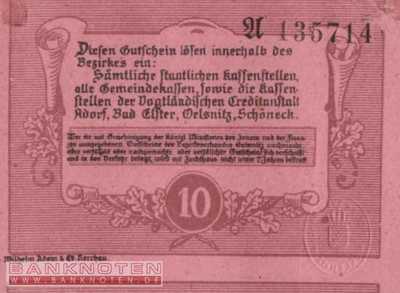 Oelsnitz - 10  Pfennig (#VAO013_1a_XF)
