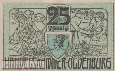 Oldenburg - 25  Pfennig (#VAO019_3b_AU)