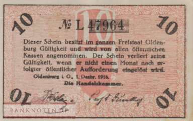 Oldenburg - 10  Pfennig (#VAO019_4_AU)