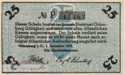 Oldenburg i. O. - 25  Pfennig (#VAO019_5cP_UNC)