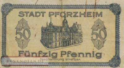 Pforzheim - 50  Pfennig (#VAP019_1a_F)