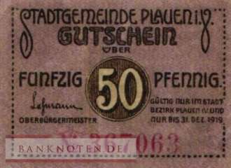 Plauen - 50  Pfennig (#VAP026_3b_VF)