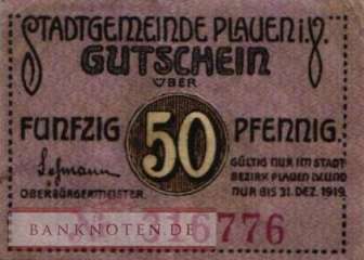 Plauen - 50  Pfennig (#VAP026_3e_VF)