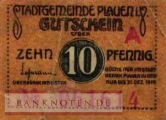 Plauen - 10  Pfennig (#VAP026_5i_VF)