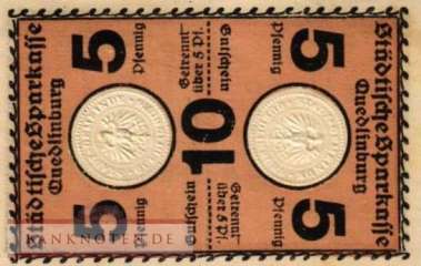 Quedlinburg - 5+5  Pfennig (#VAQ002_UNC)