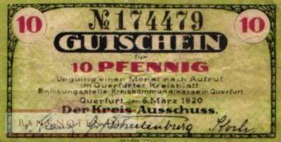 Querfurt - 10  Pfennig (#VAQ003_2a_VF)