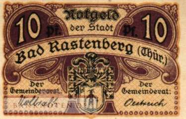 Rastenberg - 10  Pfennig (#VAR006_2a_UNC)