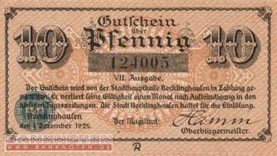 Recklinghausen - 10  Pfennig (#VAR013_7a_UNC)